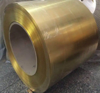 Hot Sale Copper Brass Foil Tape C26800 Brass Coil Strip 0.2mm 0.3mm 0.5mm Thickness Factory Direct