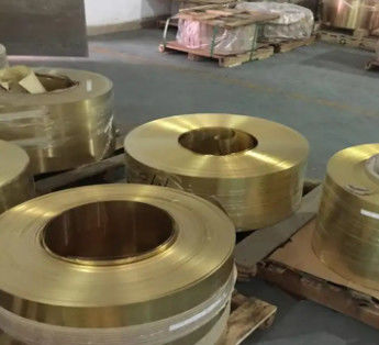 Hot Sale Copper Brass Foil Tape C26800 Brass Coil Strip 0.2mm 0.3mm 0.5mm Thickness Factory Direct